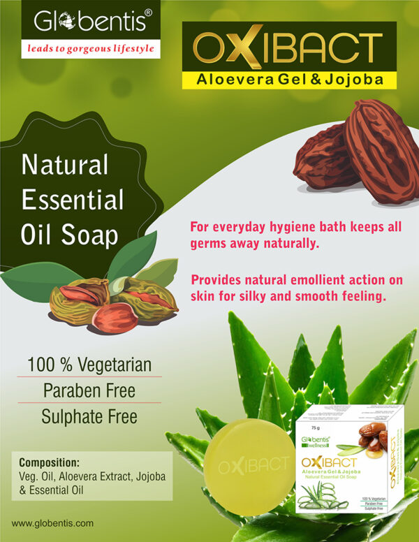OXIBACT Soap (Aloevera Gel & Jojoba)