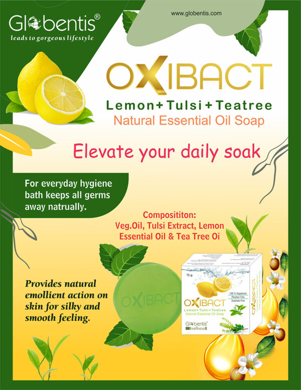 OXIBACT Soap (Lemon + Tulsi + Teatree)